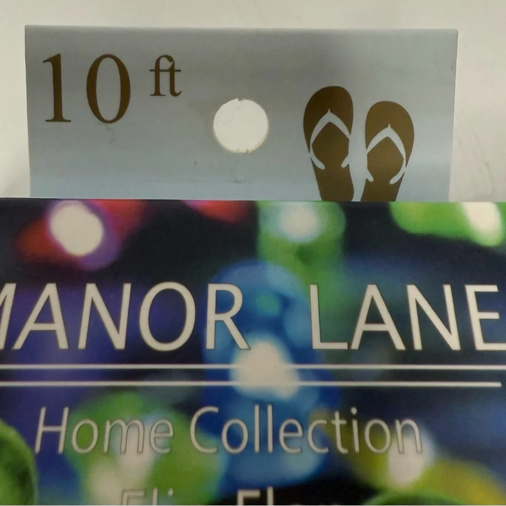 Manor Lane Flip Flop shimmer string lights 40 lights 10ft in length